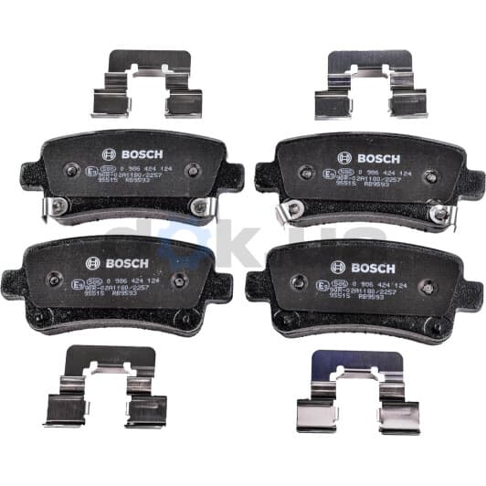 0 986 424 124 Bosch Гальмівні колодки