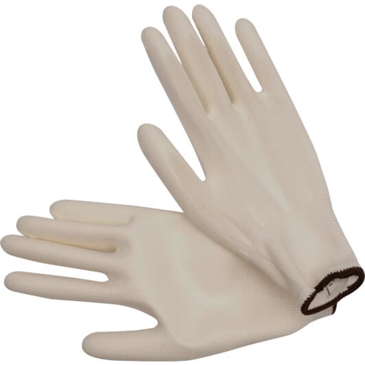 Перчатки рабочие Vorel белые, L 9" (74081)
