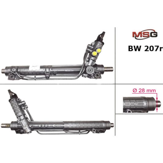 BW207R MSG Кермова рейка