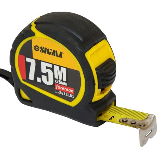 Рулетка Sigma Foreman 3815181 7.5 м