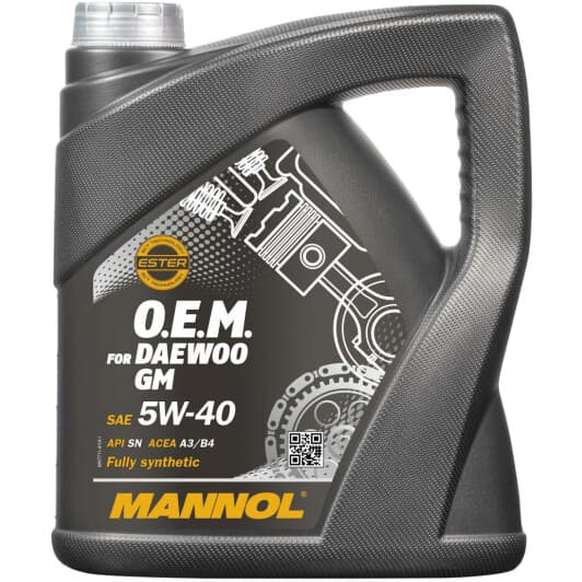 Mannol O.E.M. For Daewoo GM 5W-40 (4 л) моторна олива