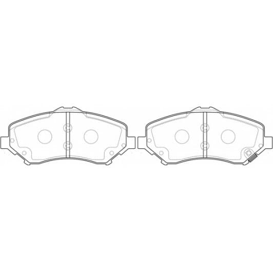 PN0496 NiBK Тормозные колодки