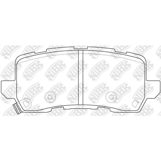 PN0648 NiBK Тормозные колодки