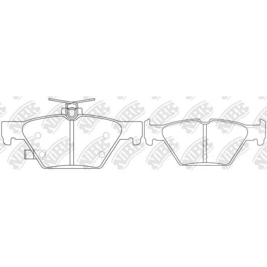 PN7804 NiBK Тормозные колодки