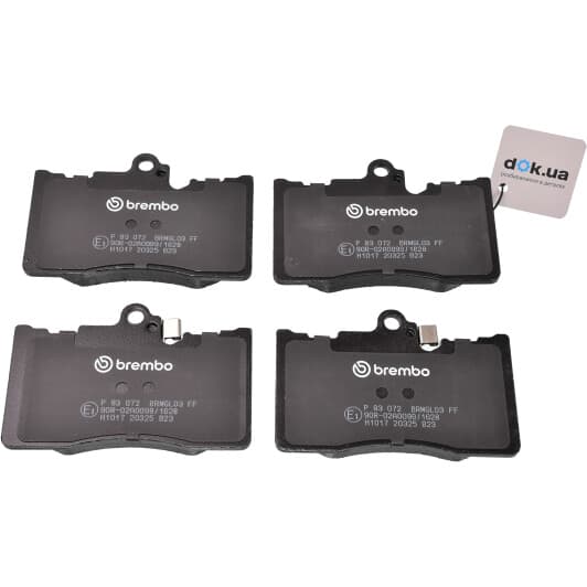 P 83 072 Brembo Тормозные колодки