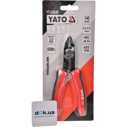 Механический съемник изоляции Yato YT-22640 140 мм