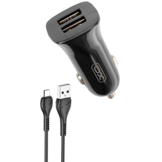 Usb зарядка в авто XO TZ10 XO-TZ10-MC-BK