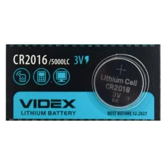 Батарейка Videx CR2016 CR2016 3 V 1 шт