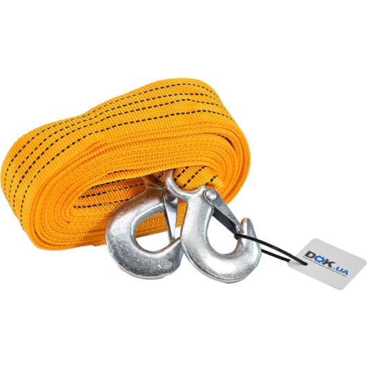 Трос буксировочный Poputchik ST205G-550 лента 5 т 5 м