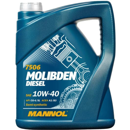 Mannol Molibden Diesel 10W-40 (5 л) моторное масло