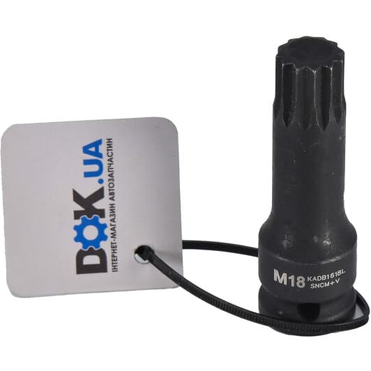 Торцевая головка с битой Toptul KADB1618L M18 1/2"