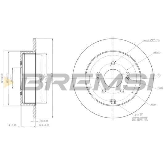 cd7737s Bremsi Гальмівний диск