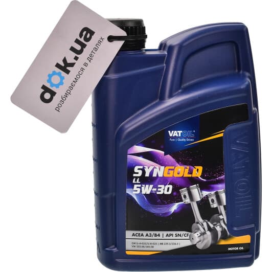 VatOil SynGold LL 5W-30 (1 л) моторна олива