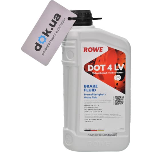 Гальмівна рідина Rowe Brake Fluid DOT 4 ESP