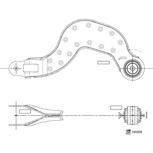 185909 Febi Важіль підвіски