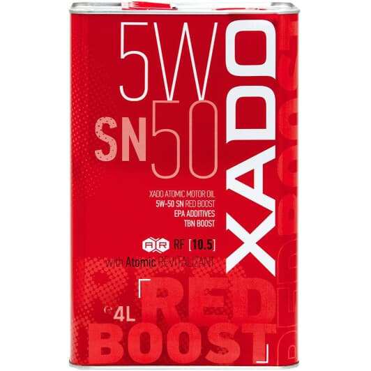 Олива Xado Atomic Oil SN RED BOOST 5W-50