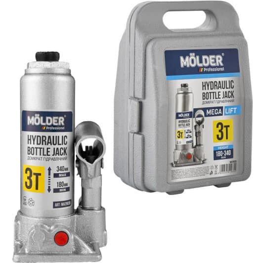 Домкрат Molder бутылочный гидравлический 3 т MA29035