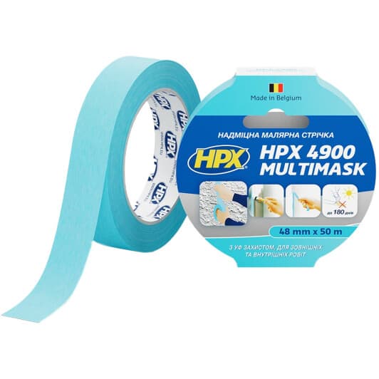 Малярний скотч HPX 4900 MultiMask EW2550 на паперовій основі 24 мм x 50 м