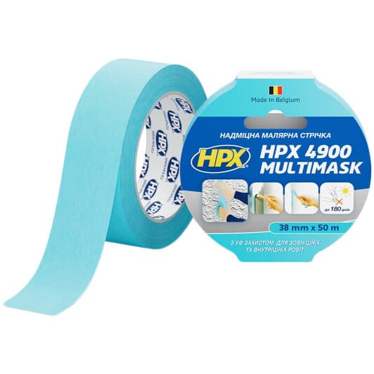 Малярний скотч HPX 4900 MultiMask EW3850 на паперовій основі 38 мм x 50 м