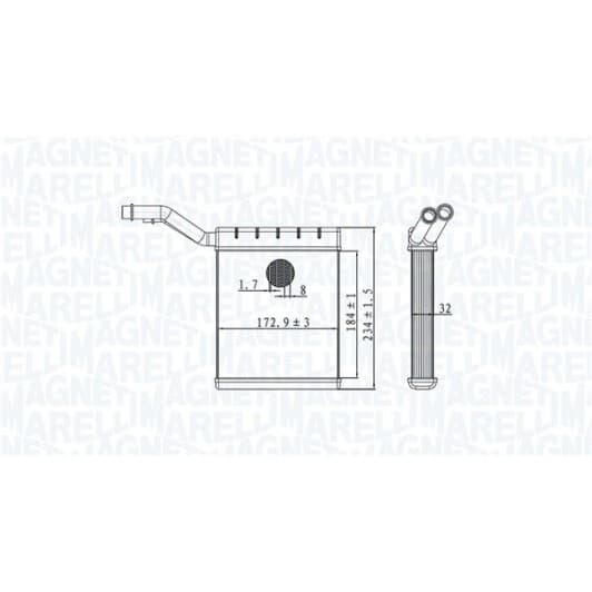 350218480000 Magneti Marelli Радиатор печки