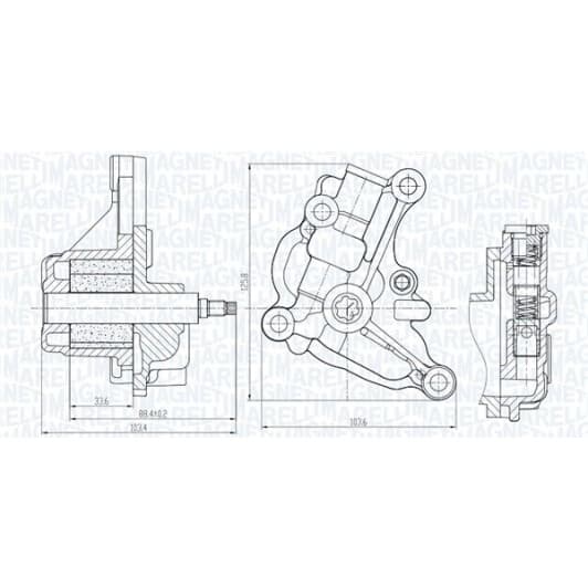 351516000154 Magneti Marelli Масляный насос