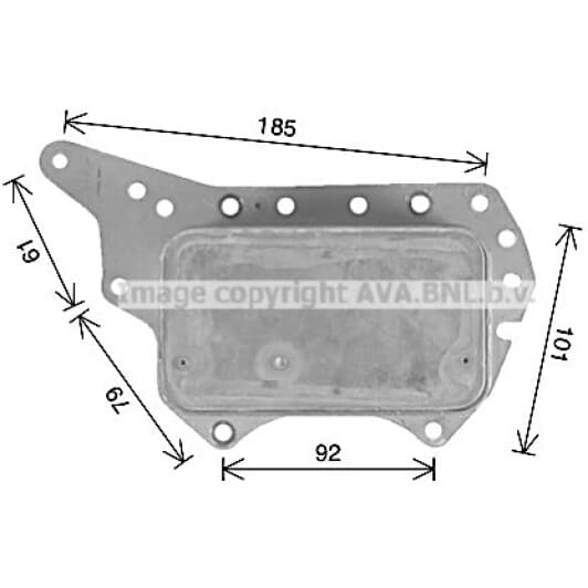 rt3657 AVA Quality Cooling Масляный радиатор двигателя