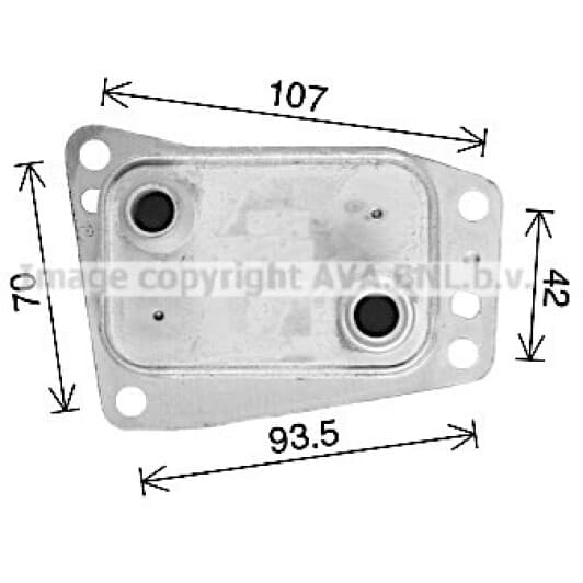 cn3327 AVA Quality Cooling Масляный радиатор двигателя