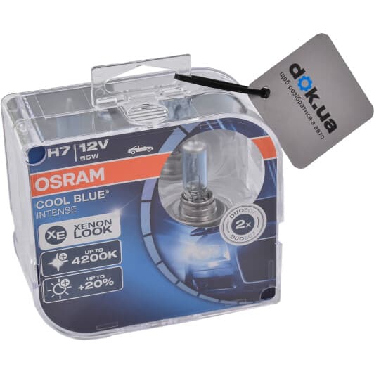 Автолампа Osram Cool Blue Intense H7 PX26d 55 W світло-блакитна 64210cbihcb