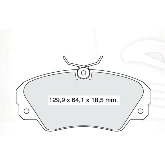D152E DAfmi Гальмівні колодки