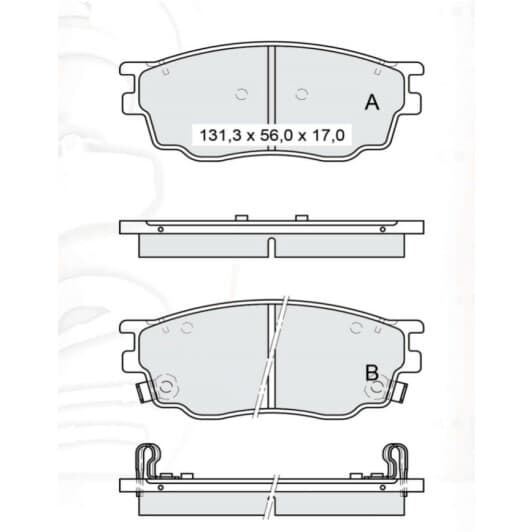 D218E DAfmi Тормозные колодки