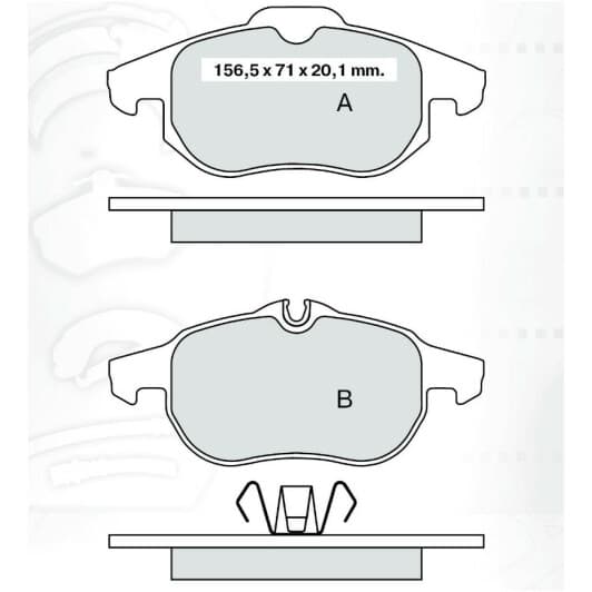 D271E DAfmi Тормозные колодки
