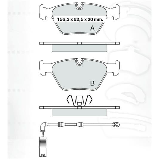 D264E DAfmi Тормозные колодки