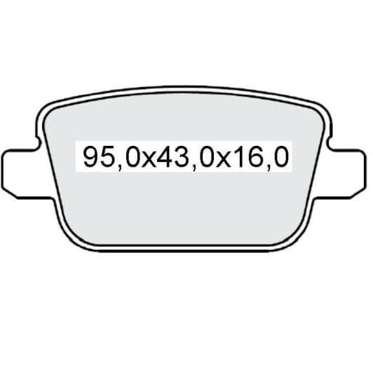 D120E DAfmi Гальмівні колодки