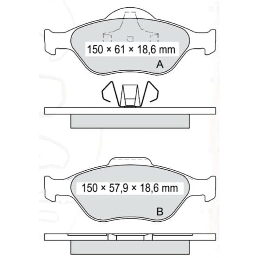 D714E DAfmi Тормозные колодки