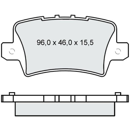 D249E DAfmi Тормозные колодки