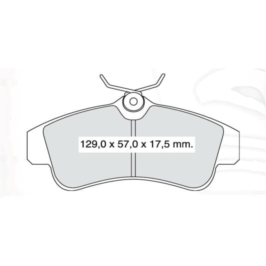 D619E DAfmi Тормозные колодки