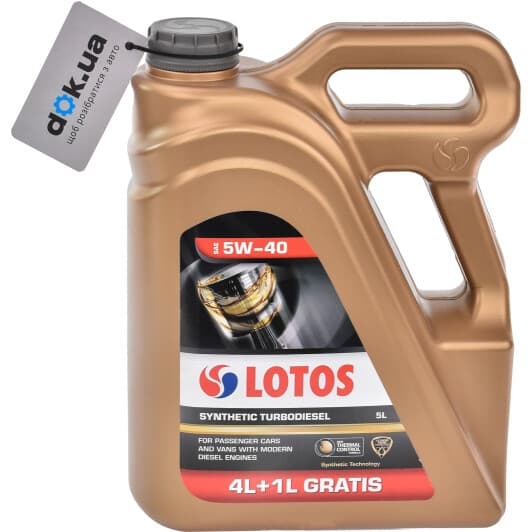 LOTOS Synthetic Turbodiesel 5W-40 (5 л) моторна олива