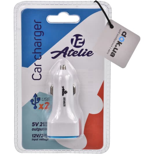 USB зарядка в авто 12 Atelie 951805