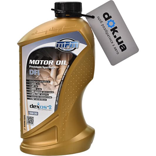 MPM Premium Synthetic DFI 5W-30 (1 л) моторное масло