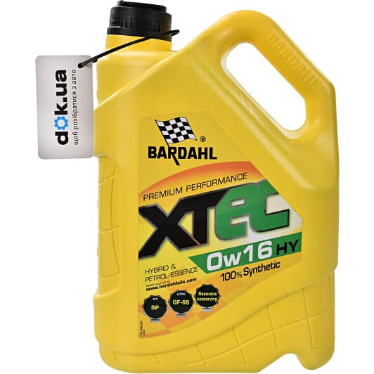 Bardahl XTEC HY 0W-16 (5 л) моторна олива