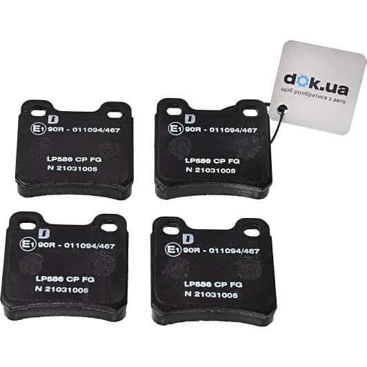 LP586 Delphi Тормозные колодки
