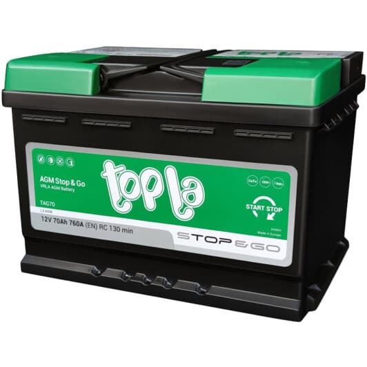 Аккумулятор Topla 6 CT-70-R Stop&Go AGM AKBLI10301
