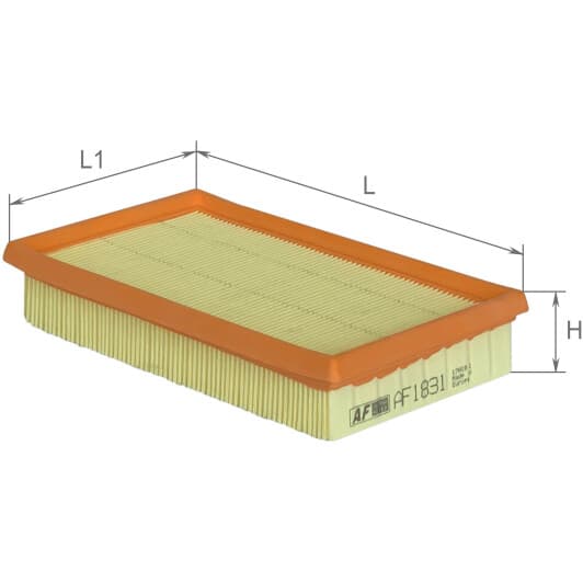 AF1831 Alpha Filter Воздушный фильтр для Fiat Cinquecento