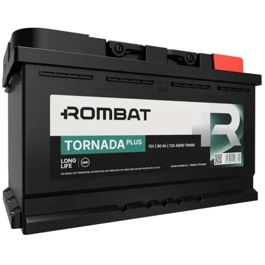 Акумулятор Rombat 6 CT-80-R Tornada Plus TB480