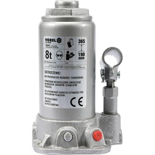 Домкрат Vorel бутылочный гидравлический 8 т 80042