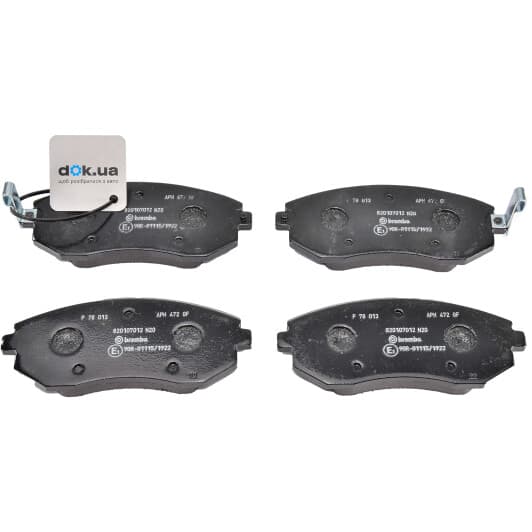 P 78 013 Brembo Гальмівні колодки