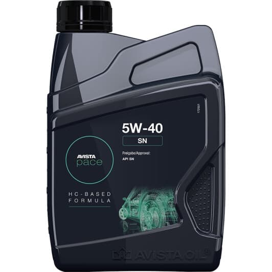 AVISTA Pace SN 5W-40 (1 л) моторна олива