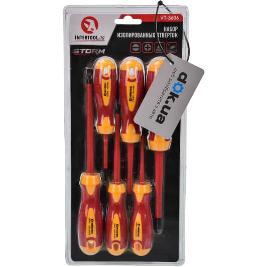 Набор отверток диэлектрических Intertool VT-3606 6 шт.