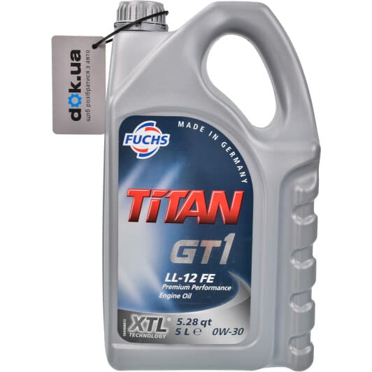 Fuchs Titan Gt1 LL-12 FE 0W-30 (5 л) моторна олива