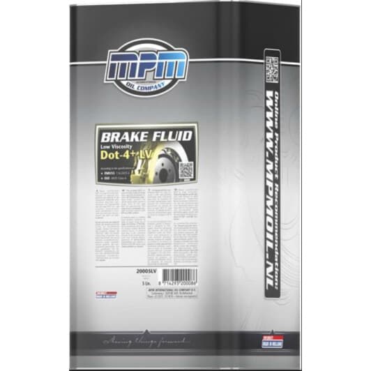 Гальмівна рідина MPM LV DOT 4+ пластик